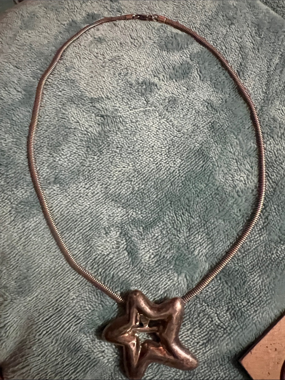 Sterling Silver 925 Star Pendant Necklace